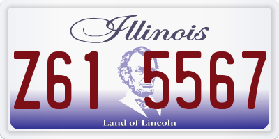 IL license plate Z615567