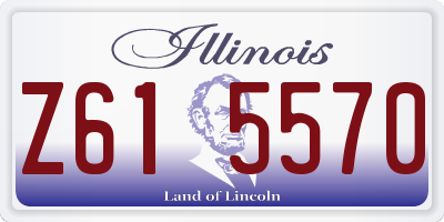 IL license plate Z615570