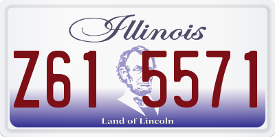 IL license plate Z615571