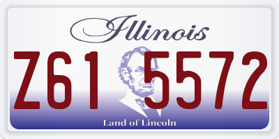 IL license plate Z615572
