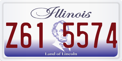 IL license plate Z615574