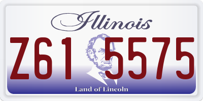 IL license plate Z615575