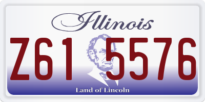 IL license plate Z615576
