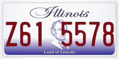 IL license plate Z615578