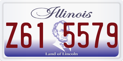 IL license plate Z615579