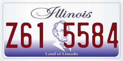 IL license plate Z615584