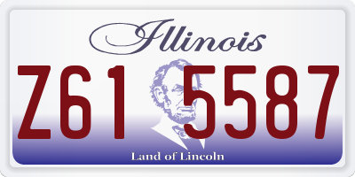 IL license plate Z615587