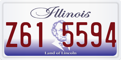 IL license plate Z615594