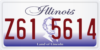 IL license plate Z615614