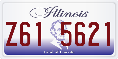 IL license plate Z615621