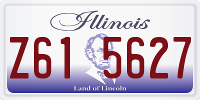 IL license plate Z615627