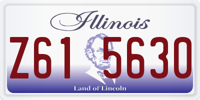 IL license plate Z615630