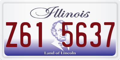 IL license plate Z615637