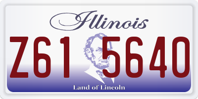 IL license plate Z615640