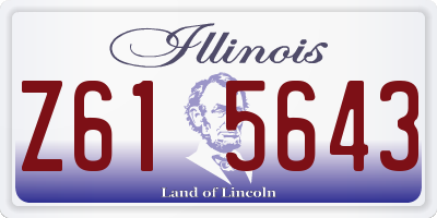 IL license plate Z615643