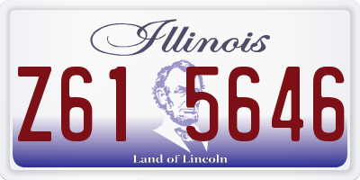IL license plate Z615646