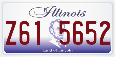 IL license plate Z615652