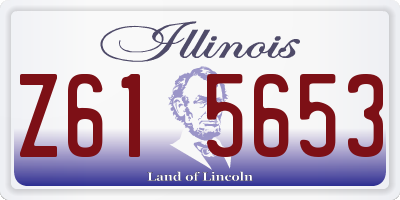 IL license plate Z615653