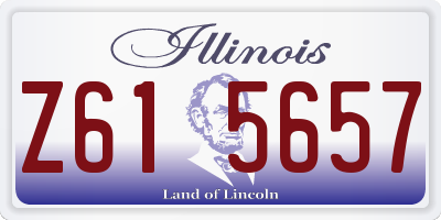 IL license plate Z615657