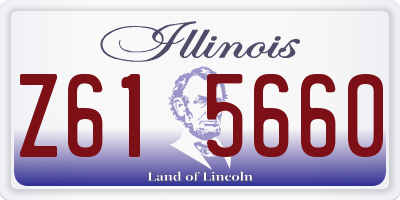IL license plate Z615660