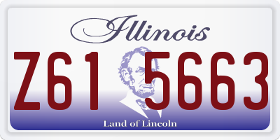 IL license plate Z615663