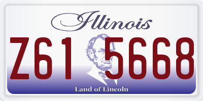 IL license plate Z615668