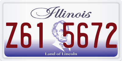 IL license plate Z615672