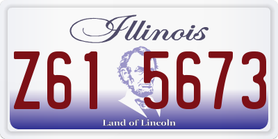 IL license plate Z615673