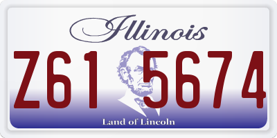 IL license plate Z615674