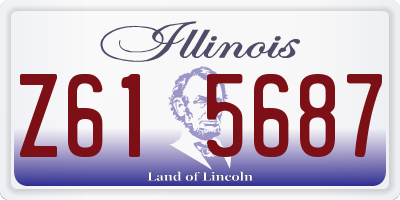 IL license plate Z615687