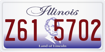 IL license plate Z615702