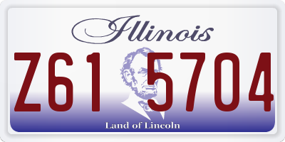 IL license plate Z615704