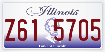 IL license plate Z615705