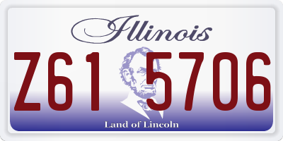 IL license plate Z615706