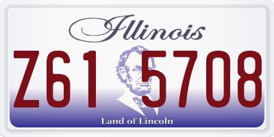 IL license plate Z615708