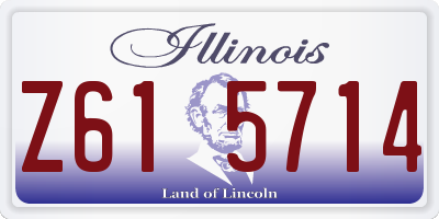 IL license plate Z615714