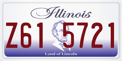IL license plate Z615721