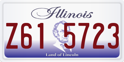 IL license plate Z615723