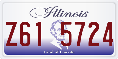 IL license plate Z615724