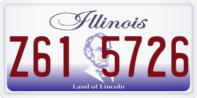 IL license plate Z615726