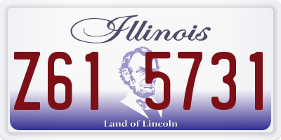 IL license plate Z615731