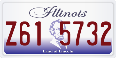 IL license plate Z615732