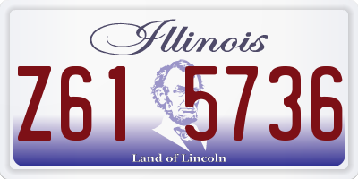 IL license plate Z615736