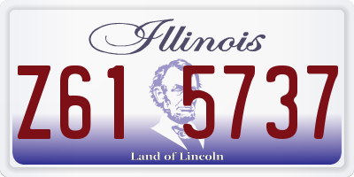 IL license plate Z615737