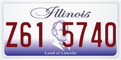 IL license plate Z615740