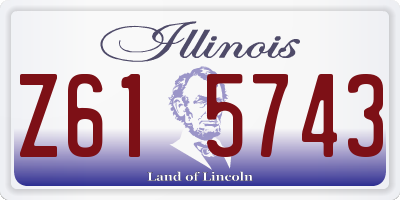 IL license plate Z615743