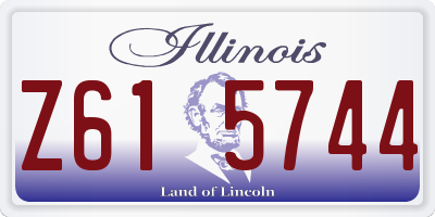 IL license plate Z615744
