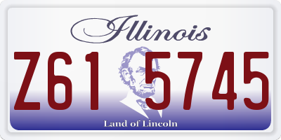 IL license plate Z615745