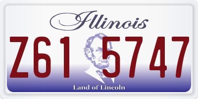 IL license plate Z615747