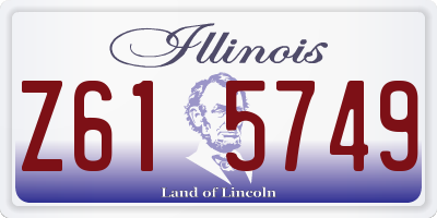 IL license plate Z615749